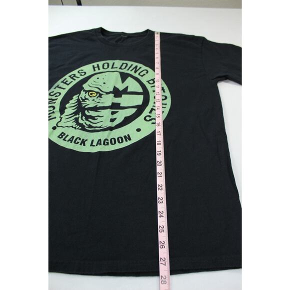 Monsters Holding Bitches Black Lagoon Graphic Tee Size M Black Green - Picture 5 of 5